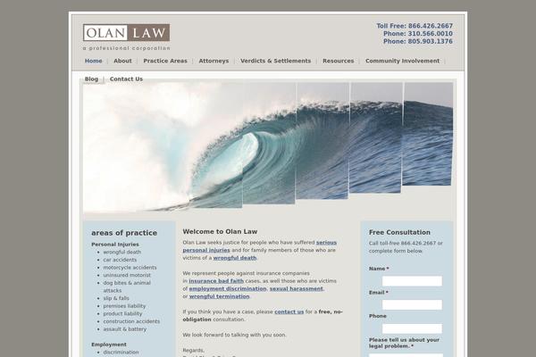 olanlaw.com site used Striking