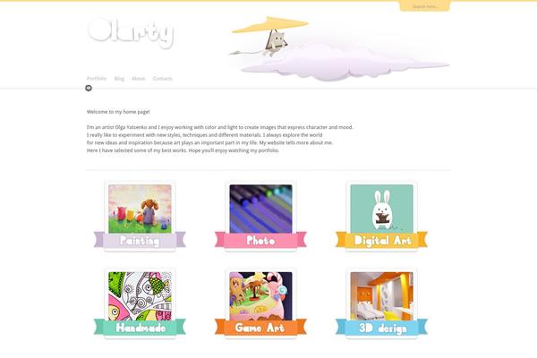 Folioway theme site design template sample