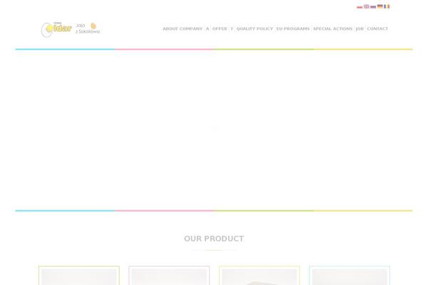 Bakery-child theme site design template sample
