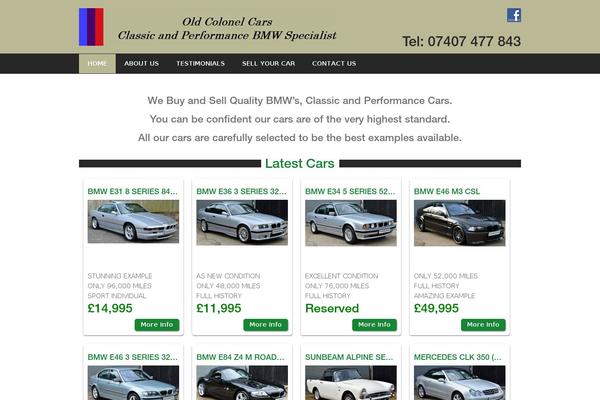 oldcolonelcars.co.uk site used Oldcolonelcars