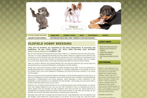 oldfieldhobbybreeding.com site used Oldfield