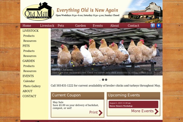 oldmillfeed.com site used Oldmillfeed