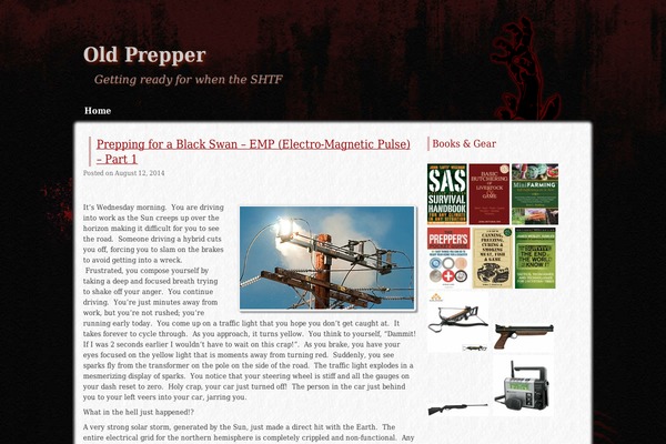 oldprepper.com site used Zombie Apocalypse