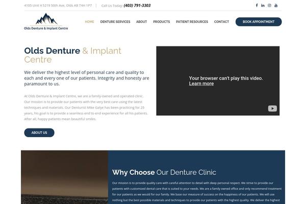 oldsdenturecentre.com site used Dentalcare_child_theme