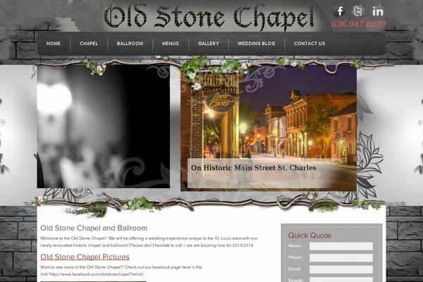 Chapel theme site design template sample