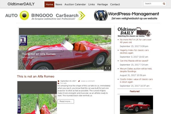 oldtimer theme websites examples