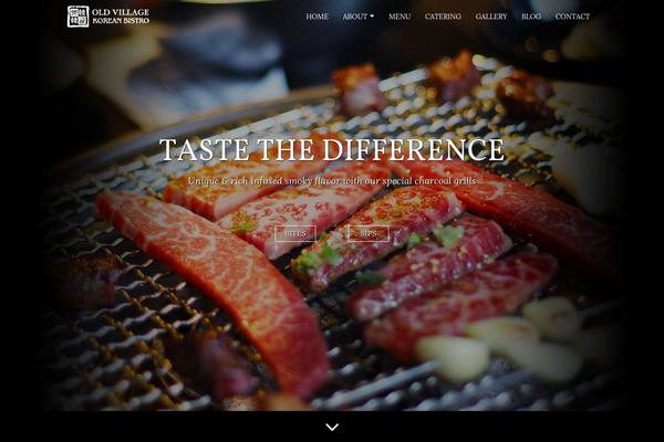 korean-restaurant theme websites examples