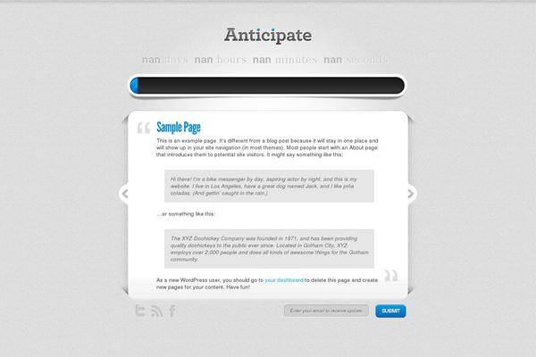 Site using WP Maintenance Mode plugin