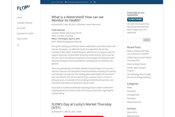 Divi theme site design template sample
