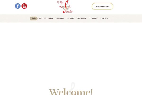 Rhythmo theme site design template sample