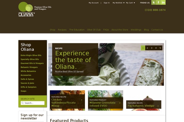 olianaoil.com site used Oliana-wpress-2011