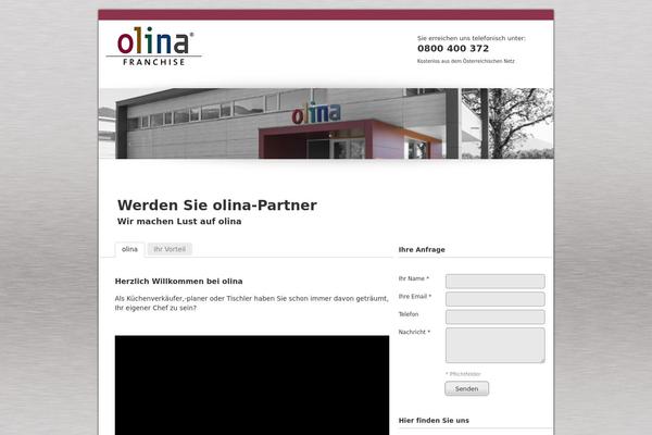 olina-franchise.at site used Landingpage