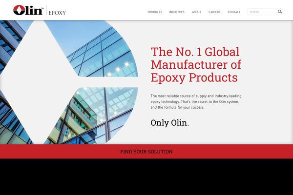 olinepoxy.com site used Olin-web