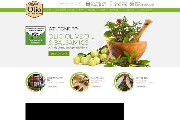 oliooliveoil.com site used Olive