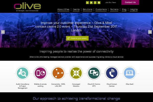 olive.co.uk site used Olive