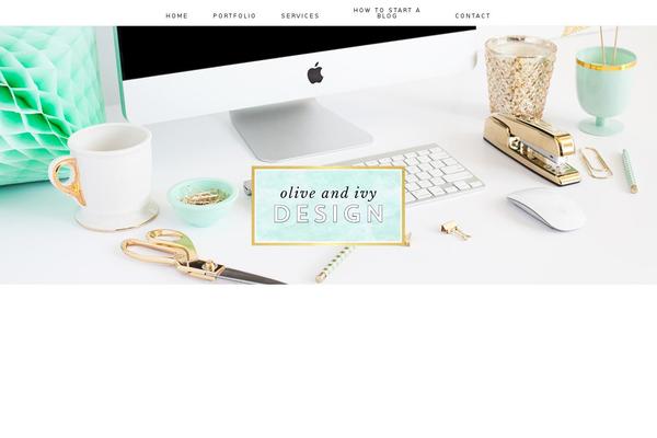 oliveandivydesign.com site used The-minimal-blogger