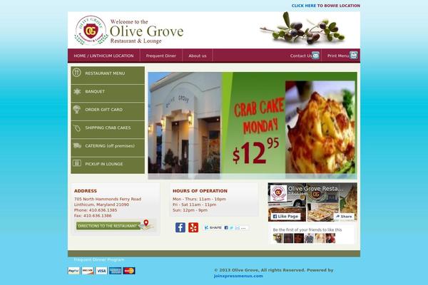 oliveg.com site used Olivegrove