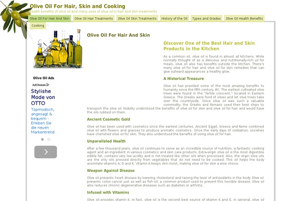 oliveoilforhairandskin.com site used Oliveoil4hns