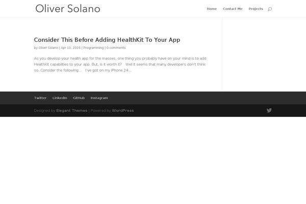 WordPress website example screenshot