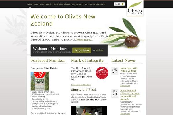 olivesnz.org.nz site used Olives