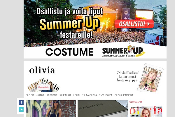 olivialehti.fi site used Lifestyle-wp