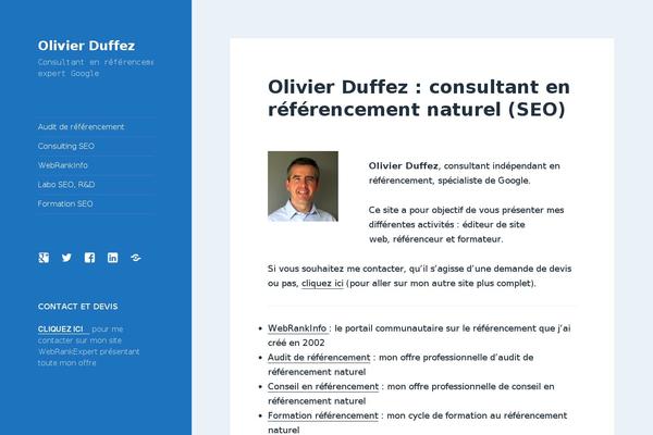 olivier-duffez.fr site used Starter