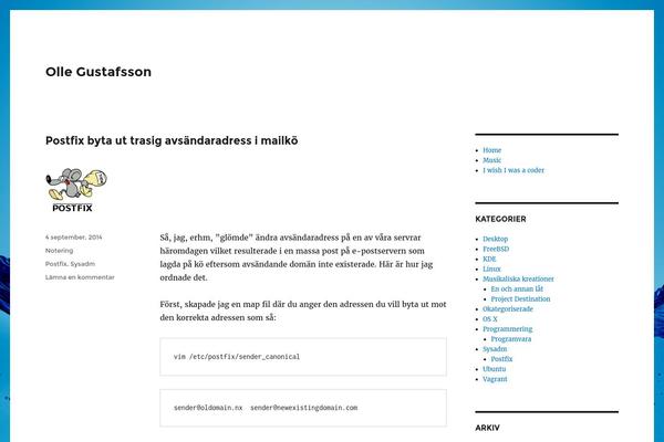 Twenty Fifteen theme site design template sample