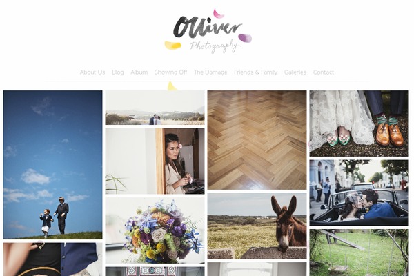 Oliver theme site design template sample