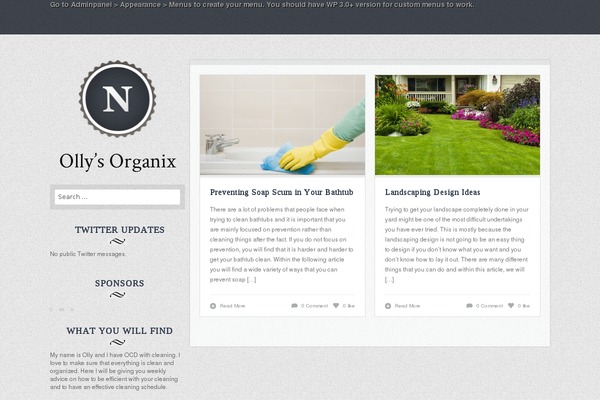 Nomad theme site design template sample