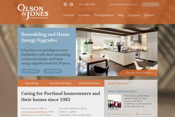 olsonandjones.com site used Olsonandjones