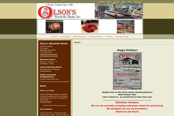 olsonsmeats.com site used Olsonsmeats