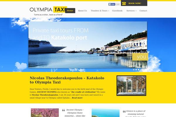 olympiataxi.gr site used Olympiataxi