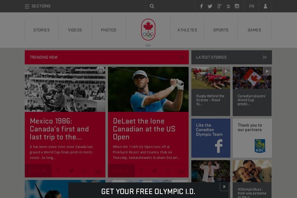 olympic.ca site used Canadianolympiccommittee