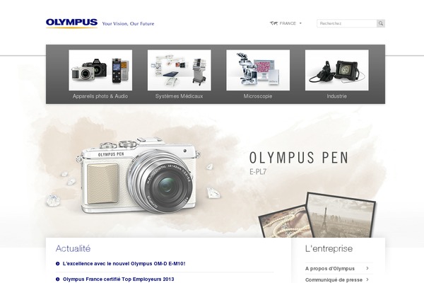 Olympus theme websites examples