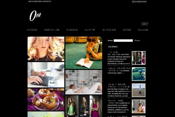 OM theme site design template sample