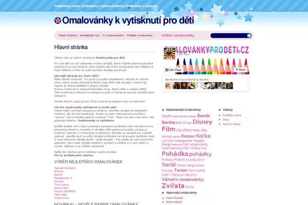 omalovankyprodeti.cz site used Omalovanky