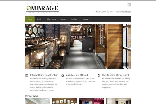 ombrage.ca site used Ombrage