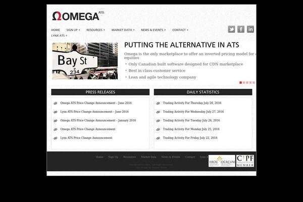 Omega theme site design template sample