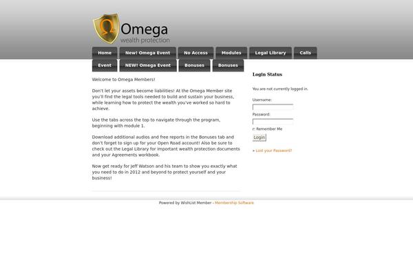 omegamember.com site used Feature Pitch
