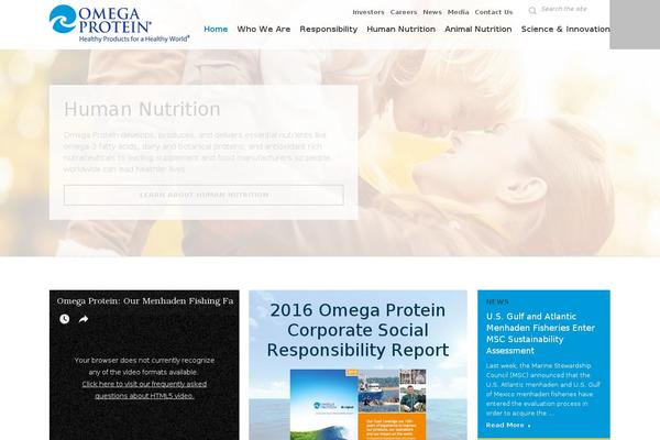 omegaprotein.com site used Omega-protein