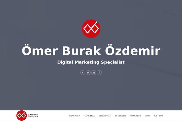 omerburakozdemir.com site used Md-portfolio-v1.5