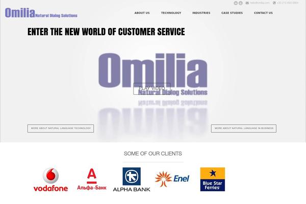 omilia.com site used Aragon