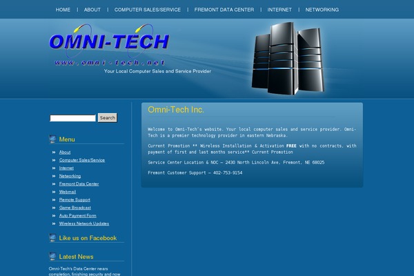 omni-tech.net site used Blue Server