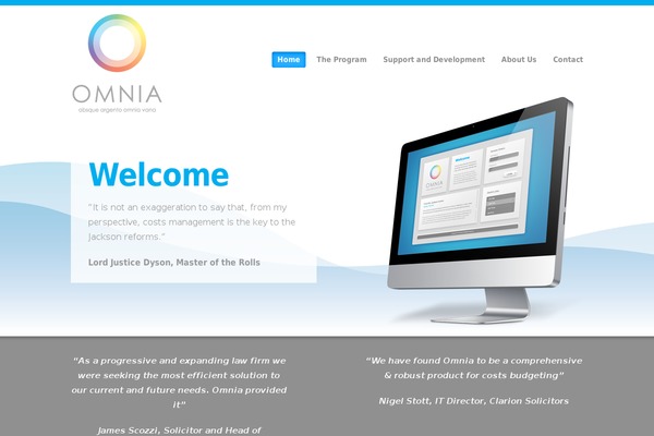 Omnia theme site design template sample