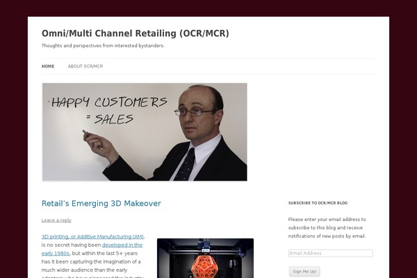 Twenty Twelve theme site design template sample