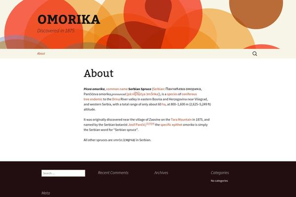 Twenty Thirteen theme site design template sample