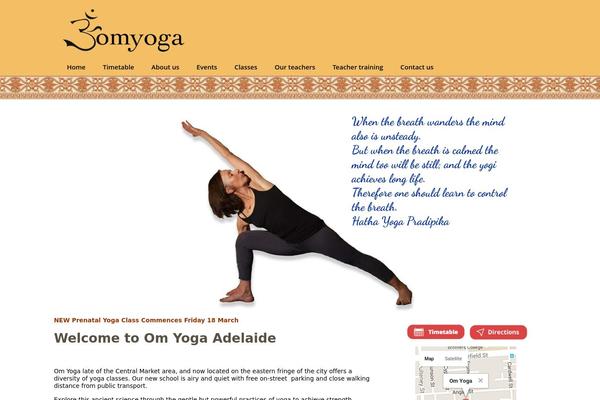 omyoga.com.au site used Omyoga