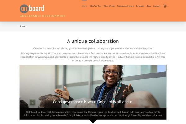on-board.org site used Avada