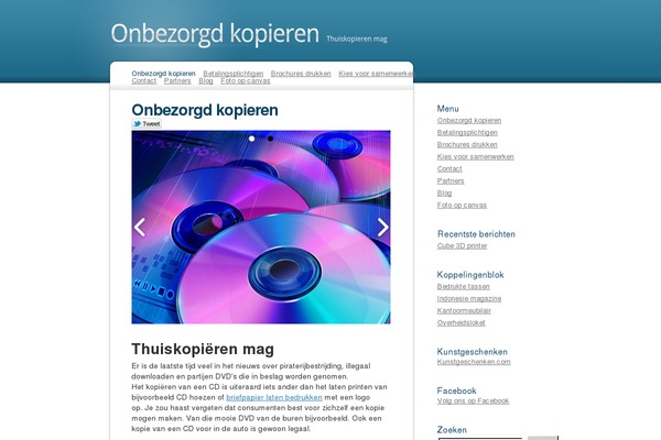 WordPress website example screenshot