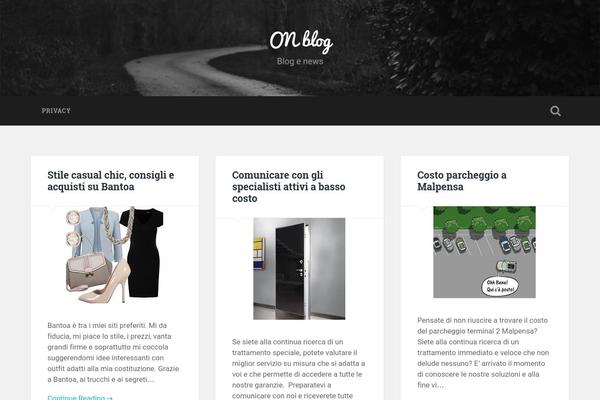 Baskerville theme site design template sample